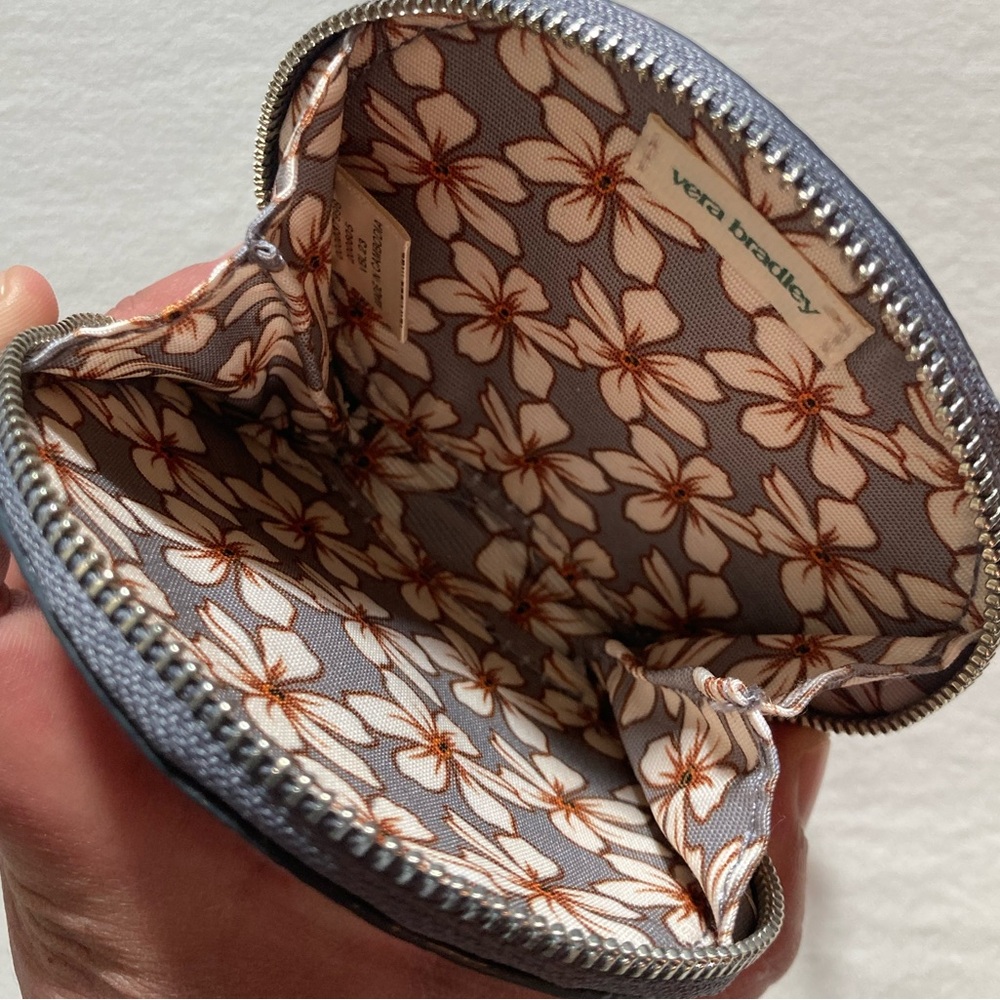 Vera Bradley Faux Leather Flower Coin Purse - Picture 7 of 10